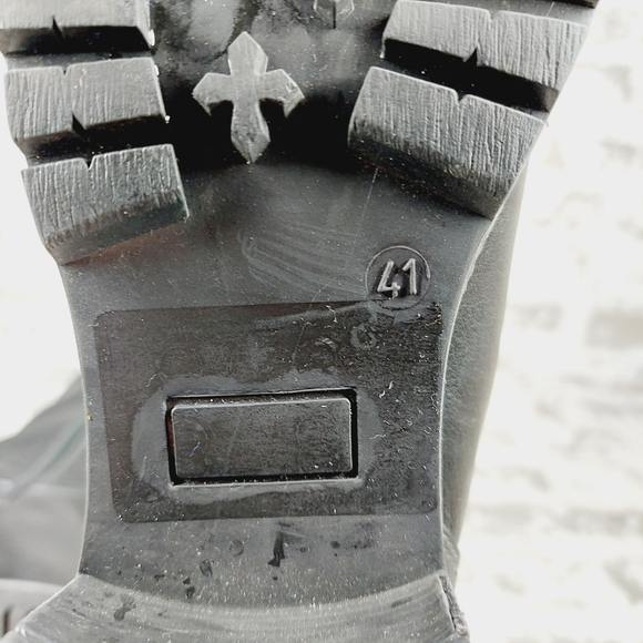 New Match Black Faux Fur Zip Up Round Toe Winter Boots X190 - Picture 9 of 12